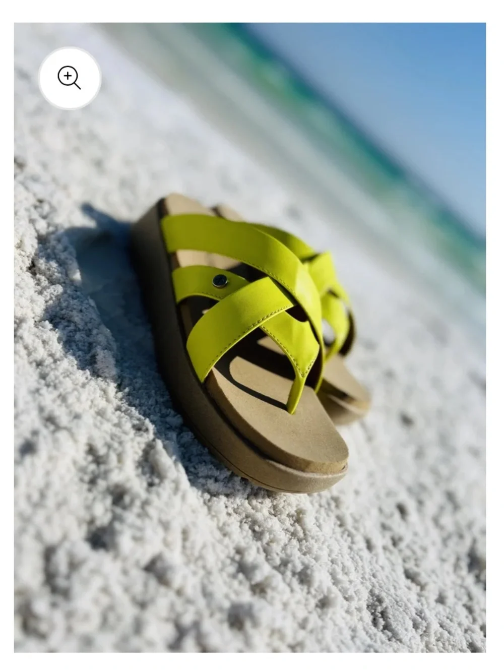 Sayulita Sandal in Neon Yellow DE LEON LEATHER CO Fast Drying Memory Foam Slides